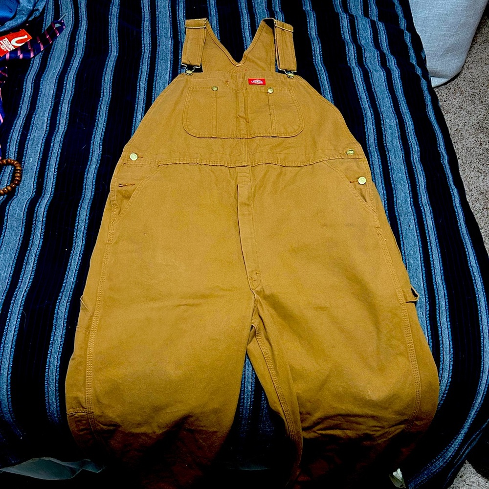Dickies Duck Canvas Overalls Bibs 38x32